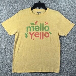 Coca Cola Mello Yello T Shirt Tailgate Droplets Graphic Y2K Yellow Mens Unisex S